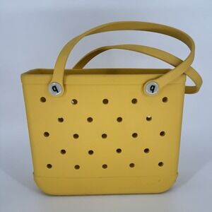 Bogg Bag Yellow Medium Tote 14.5 X 12 X 5 Baby Bag Beach Bag